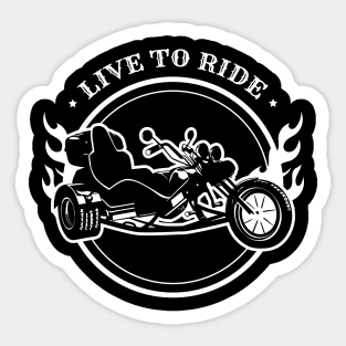 Cool Trike Trikers Design Motorcycle Trikes Gift for Triker Sticker